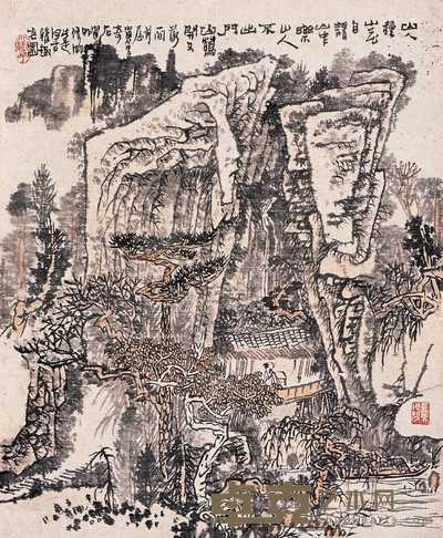 黄秋园  室有山林乐 镜心 65×53.5cm